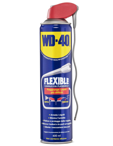 Prodotto Multifunzione Flexible - Lubrificante Spray - Cannuccia flessibile - Senza silicone - 600ml - WD-40 | Utensili Store