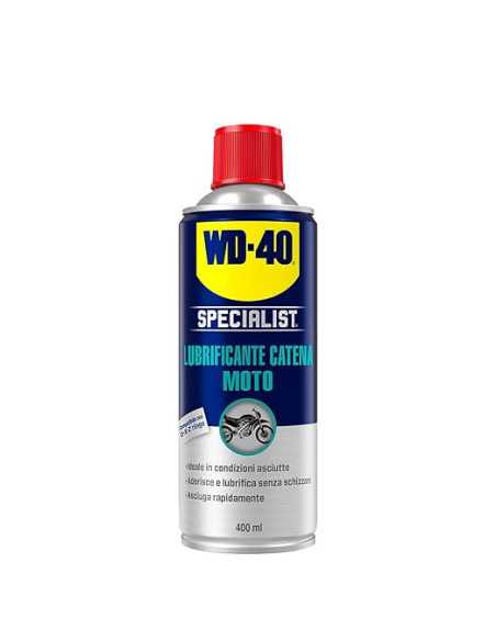 Lubrificante Catena Moto - Per Condizioni Asciutte - Compatibile con O, X e Z ring - Spray 400ml - WD-40 Specialist | Utensili Store