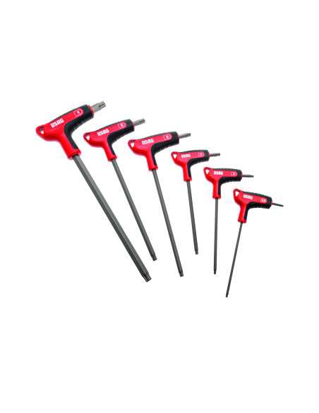SERIE DI 6 CHIAVI MASCHIO PROFILO ESAGONALE X-GRIP 280 HX/SE6 - USAG ORIGINAL | Utensili Store