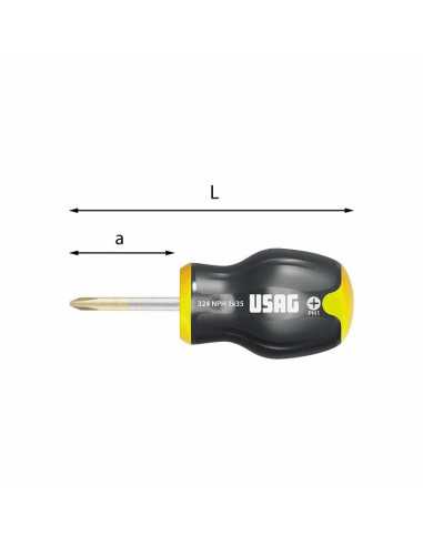 GIRAVITI PER VITI CON IMPRONTA A CROCE PHILLIPS 324 NPH - USAG ORIGINAL | Utensili Store