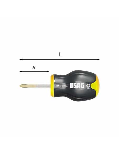 GIRAVITI PER VITI CON IMPRONTA A CROCE PHILLIPS 324 NPH - USAG ORIGINAL | Utensili Store