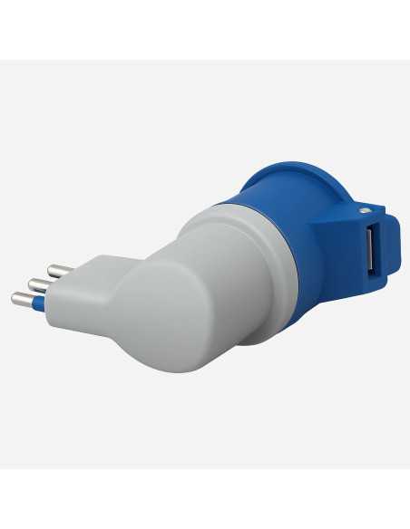 ADATTATORE INDUSTR. MAURER PLUS 220V SPINA90°+PRESA CEE - Senza Marca | Utensili Store