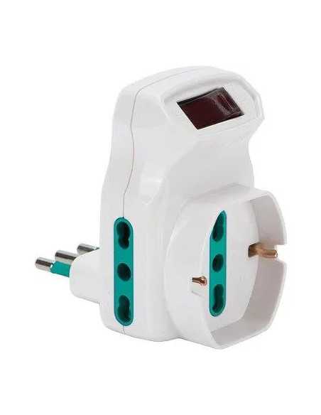 ADATTATORE TRIPLO 10A-16A+SCHUKO FME - FANTON | Utensili Store