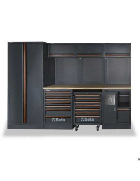 ARREDI PRO 3MT PIANO WOOD + ARMADIO - Beta Utensili | Utensili Store