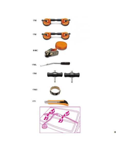 ASSORTIMENTI PER CRISTALLI AUTO - Beta Utensili | Utensili Store