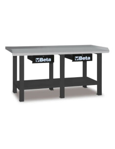 Beta Utensili BANCHI LAVORO PIANO ACCIAIO GREY