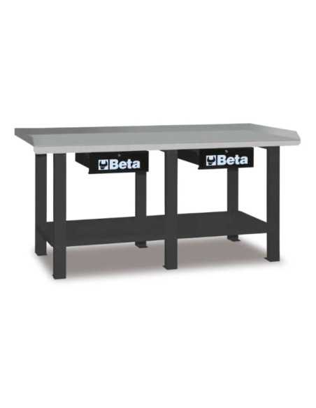 BANCHI LAVORO PIANO ACCIAIO GREY - Beta Utensili | Utensili Store