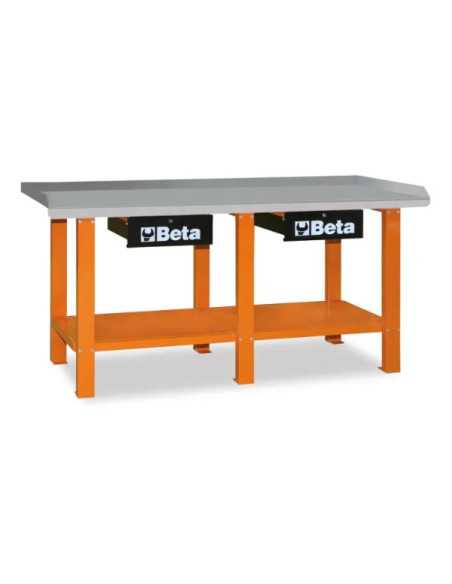 BANCHI LAVORO PIANO ACCIAIO ORANGE - Beta Utensili | Utensili Store
