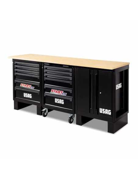 BANCO LEGNO C/CARRELLO - USAG Original | Utensili Store