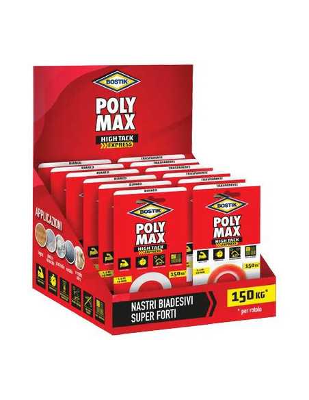 BOSTIK POLYMAX HIGH TACK NASTRO BIADESIVO EXPO - BOSTIK | Utensili Store