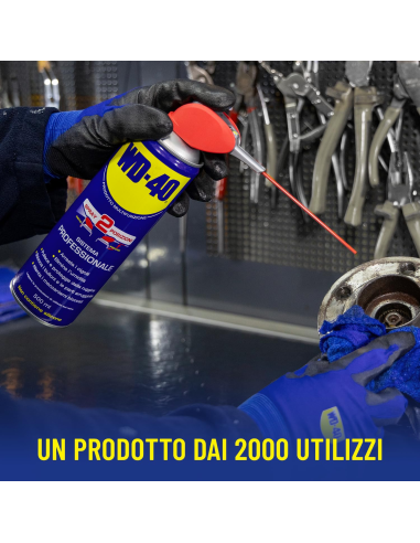 LUBRIFICANTE MULTIFUNZIONE SPRAY SISTEMA PROFESSIONALE 500ml. - WD-40 | Utensili Store