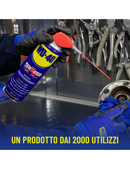LUBRIFICANTE MULTIFUNZIONE SPRAY SISTEMA PROFESSIONALE 500ml. - WD-40 | Utensili Store
