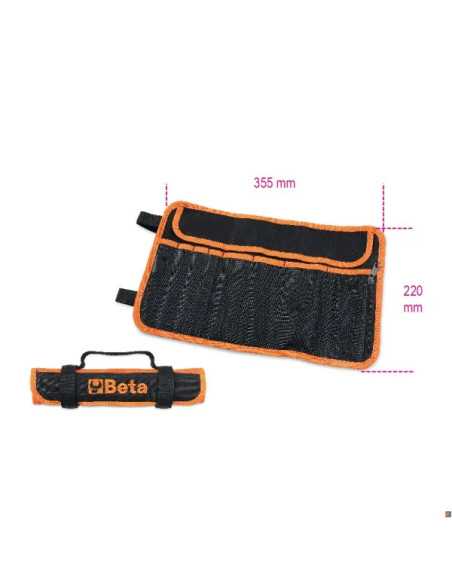 BUSTE IN TESSUTO VUOTE 7 TASCHE + ZIP/BV - Beta Utensili | Utensili Store