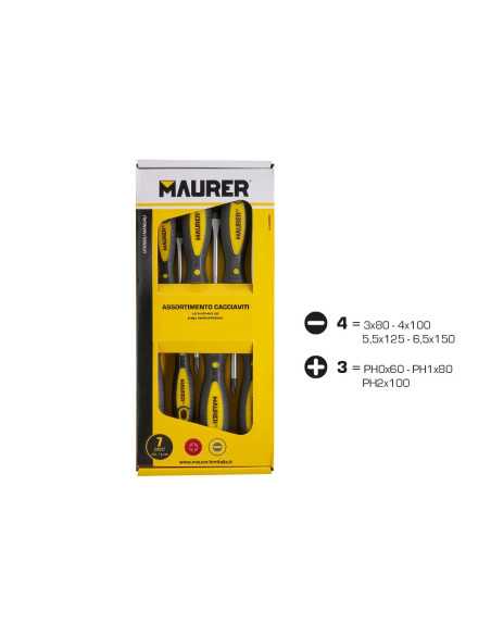 CACCIAVITI MAURER SERIE 7PZ - DISPONIBILE | Utensili Store