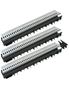 GENERICA CANALETTA + GRIGLIA KIT PLASTICA ACCIAIO