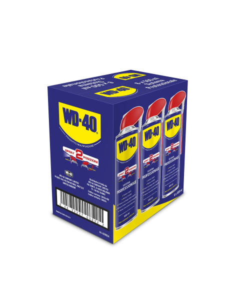 Prodotto Multifunzione - Lubrificante Spray Doppia Posizione - Senza silicone - 6x500ml - WD-40 | Utensili Store