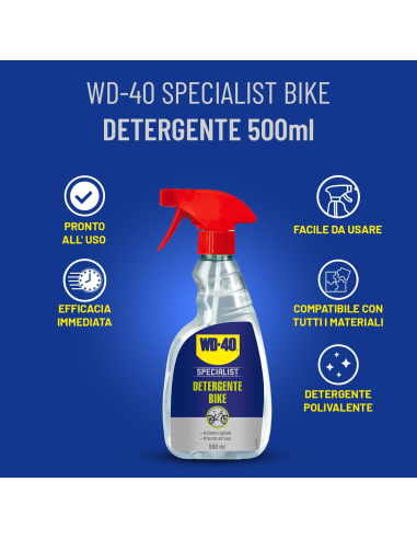 Detergente Bike - Azione Rapida - Pronto all’uso - Spray 500ml - WD-40 Specialist | Utensili Store