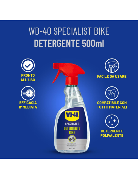 Detergente Bike - Azione Rapida - Pronto all’uso - Spray 500ml - WD-40 Specialist | Utensili Store
