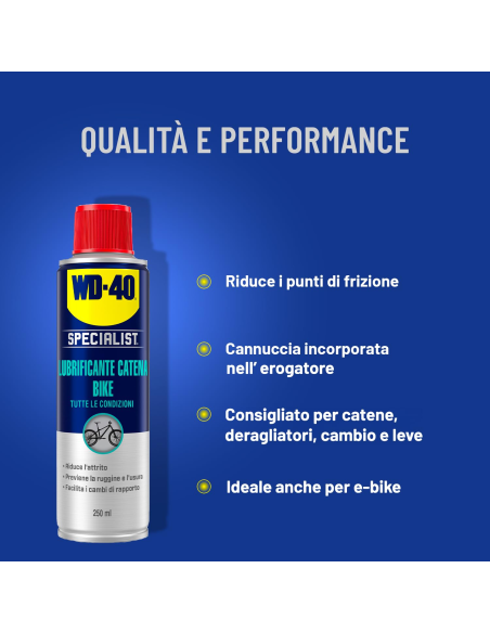Lubrificante Catena per Tutte le Condizioni Bike - WD-40 Original | Utensili Store