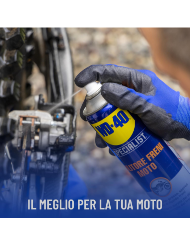 Pulitore Freni Moto - Asciuga rapidamente, senza residui - Spray con valvola a 360° 500ml - WD-40 Specialist | Utensili Store