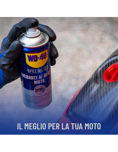 Lucidante Al Silicone Moto - Asciugatura rapida - Fragranza fruttata - Spray 400ml - WD-40 Specialist | Utensili Store