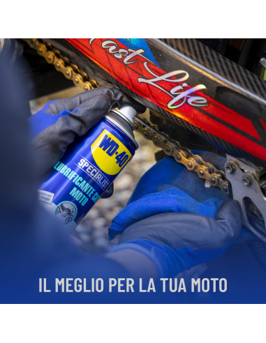 Lubrificante Catena Moto - Per Condizioni Asciutte - Compatibile con O, X e Z ring - Spray 400ml - WD-40 Specialist | Utensili Store