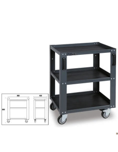 Beta Utensili CARRELLI 3 RIPIANI C45 T3 PRO