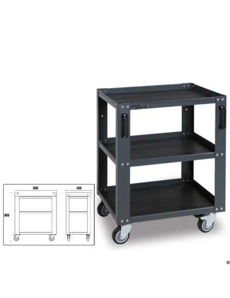 CARRELLI 3 RIPIANI C45 T3 PRO - Beta Utensili | Utensili Store