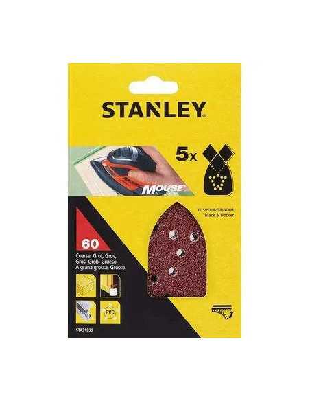 CARTA ABRASIVA VELCRATA MOUSE BD STANLEY - STANLEY | Utensili Store