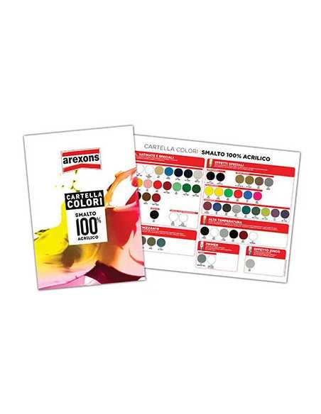 CARTELLA COLORI SMALTO SPRAY 100% ACRILICO AREXONS - AREXONS | Utensili Store