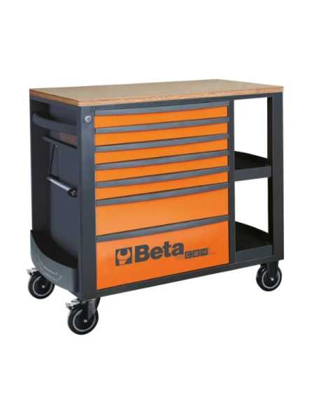 CASSETT. MOD.L 7 DRAW ORANGE RSC24L/7-O - Beta Utensili | Utensili Store