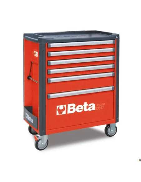 CASSETT.6 DRAWERS VUOTE RED C37 - Beta Utensili | Utensili Store