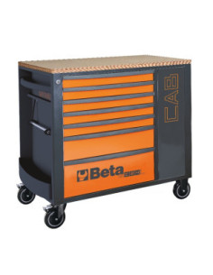 Beta Utensili CASSETT.7 DRAW + CAB ORANGE RSC24L