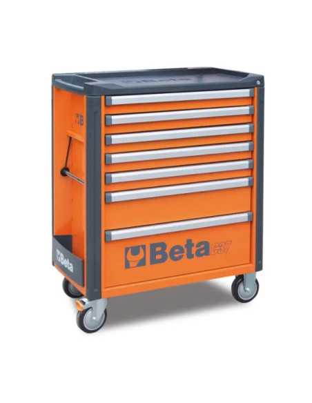 CASSETT.7 DRAWERS VUOTE ORANGE C37 - Beta Utensili | Utensili Store