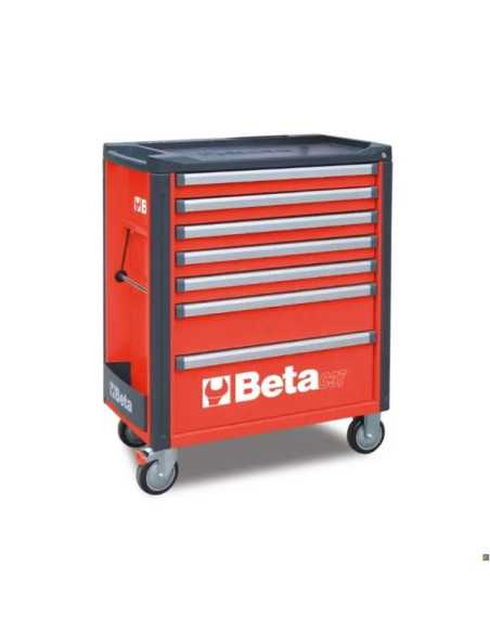 CASSETT.7 DRAWERS VUOTE RED C37 - Beta Utensili | Utensili Store