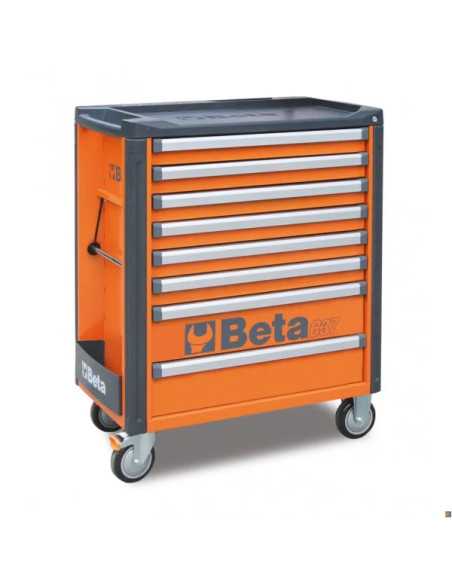 CASSETT.8 DRAWERS VUOTE ORANGE C37 - Beta Utensili | Utensili Store