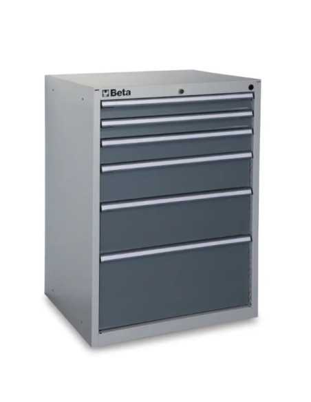 CASSETTIERE 6 DRAWERS INDUSTRIA GREY - Beta Utensili | Utensili Store