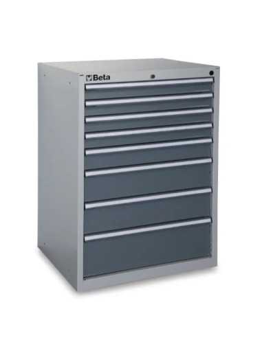 CASSETTIERE 8 DRAWERS INDUSTRIA GREY - Beta Utensili | Utensili Store