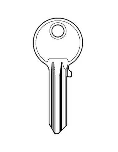 CHIAVE PIATTA ISEO F3 020260 SILVER - ISEO | Utensili Store