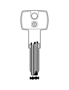 SILCA CHIAVE PUNZONATA IBF4