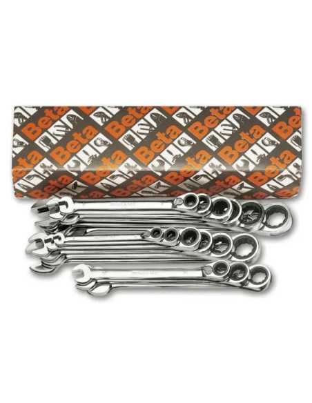 CHIAVI COMBINATE CRICCHETTO SERIE 15 PZ - Beta Utensili | Utensili Store