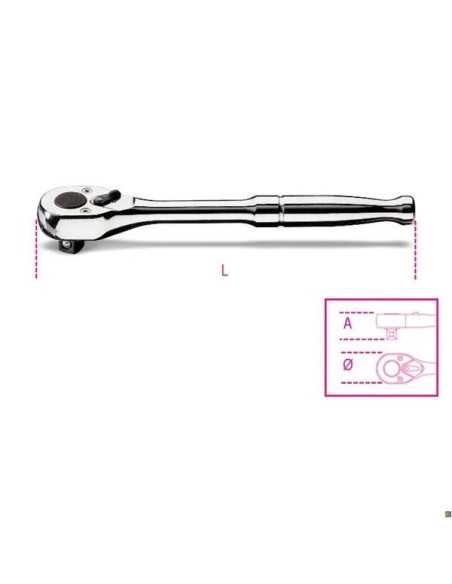 CRICCHETTI REV 3/8 IMPUGNATURA MET - Beta Utensili | Utensili Store