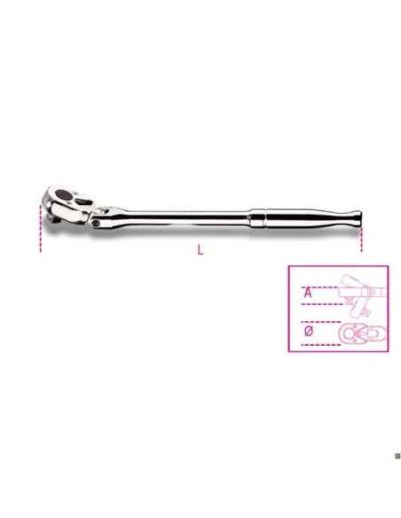 CRICCHETTI REV SNODATI 3/8 IMP MET - Beta Utensili | Utensili Store