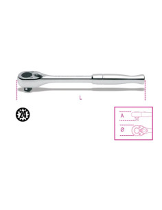 Beta Utensili CRICCHETTI REVERS 1/2 IMPUGN MET