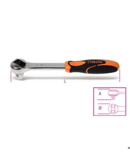 CRICCHETTI REVERSIBILI D72 1/2 L920 - Beta Utensili | Utensili Store