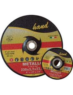 HAND DISCO ABRASIVO TAGLIO FERRO DEPRESSO