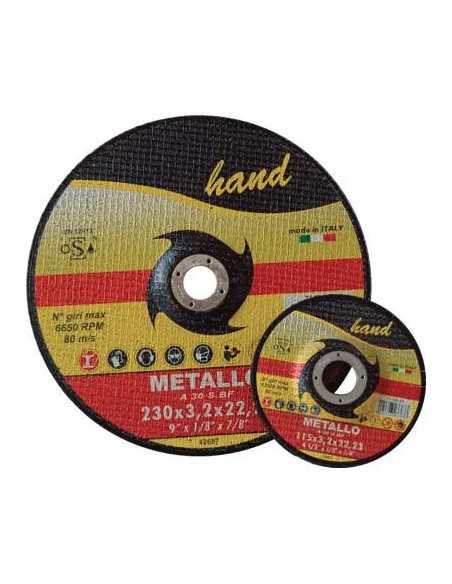 DISCO ABRASIVO TAGLIO FERRO DEPRESSO HAND - HAND | Utensili Store