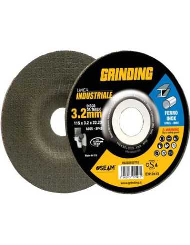 DISCO ABRASIVO TAGLIO FERRO DEPRESSO INDUSTRIAL - GRINDING | Utensili Store