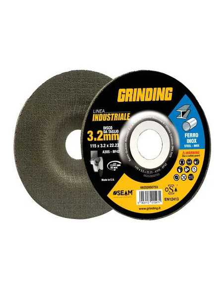 DISCO ABRASIVO TAGLIO FERRO DEPRESSO INDUSTRIAL - GRINDING | Utensili Store