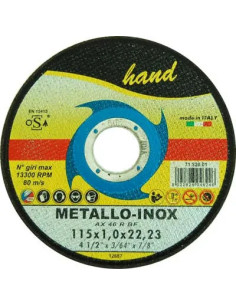 HAND DISCO ABRASIVO TAGLIO FERRO PIANO